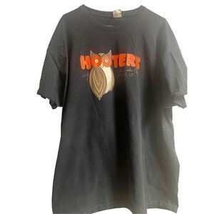 Fruit Of The Loom Hooters Men's Black Salt Lake City Short Sleeve T-Shirt 2XL